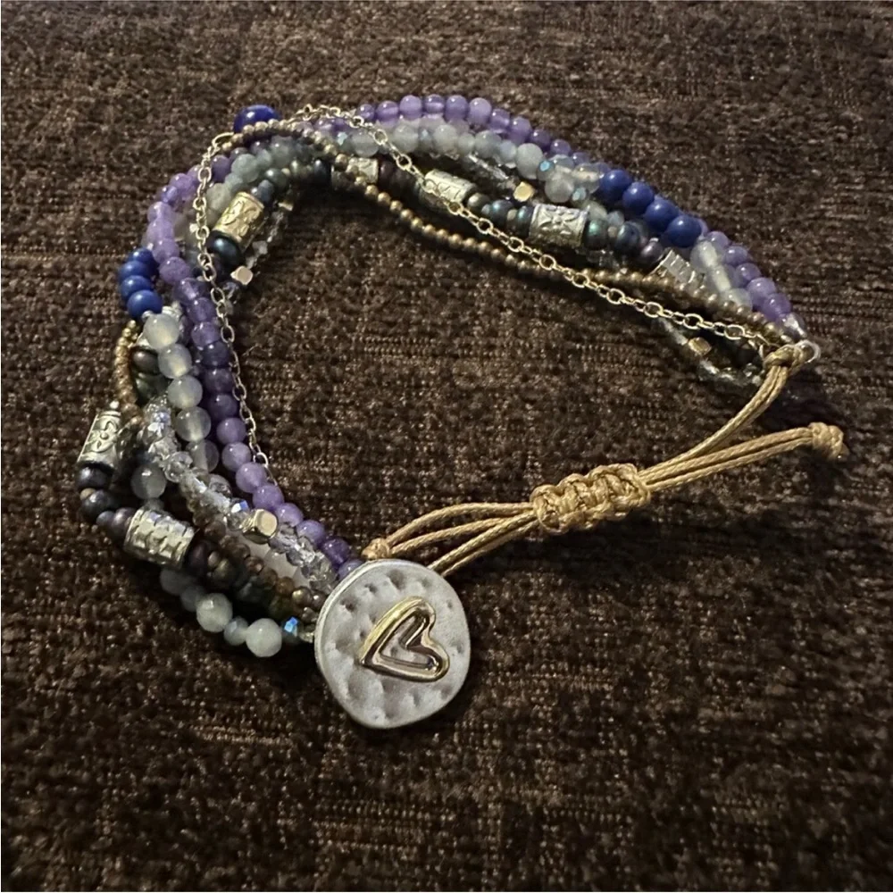 DEMDACO Beaded Your Journey One Size‎ Fits Most Charm Bracelet